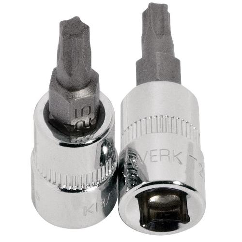 Kraftwerk Tools 115030 1/4" Chiave a bussola giravite Pentatorx, TS30