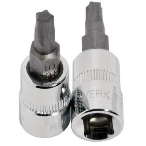 Kraftwerk Tools 115040 1/4" Chiave a bussola giravite Pentatorx, TS40