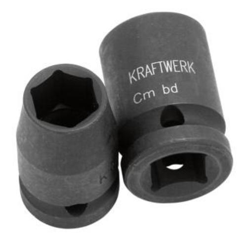 Kraftwerk Tools 380230 1/2'' Chiave a bussola a macchina 23 mm