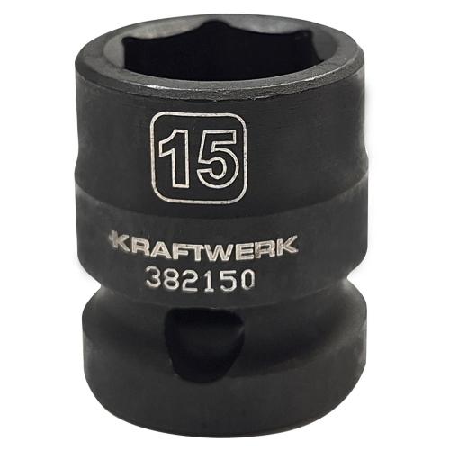 Kraftwerk Tools 382150 1/2" dr. presa d'impatto stubby 15 mm