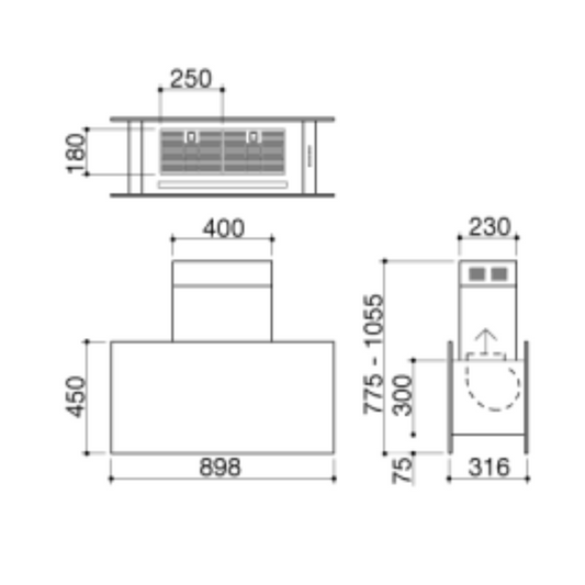 Barazza 1FEVGMC forno ICON GLASS incasso microonde combinato compatto –  EldomCasa