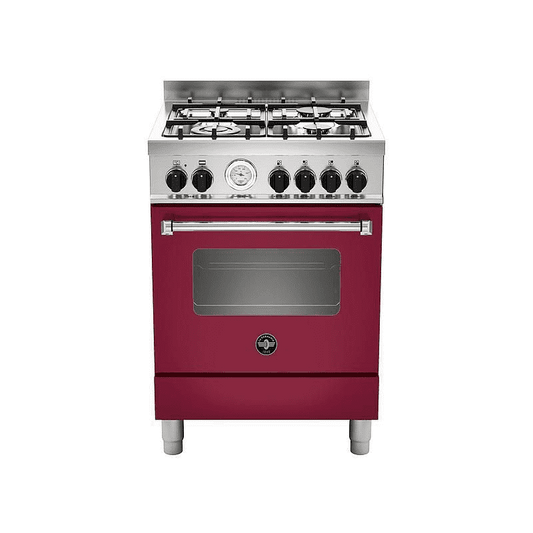 La Germania cucina gas 60x60 cm forno elettrico Rosso - AMN664EVIT - EldomCasa