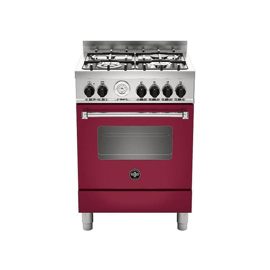 La Germania cucina gas 60x60 cm forno elettrico Rosso - AMN664EVIT - EldomCasa