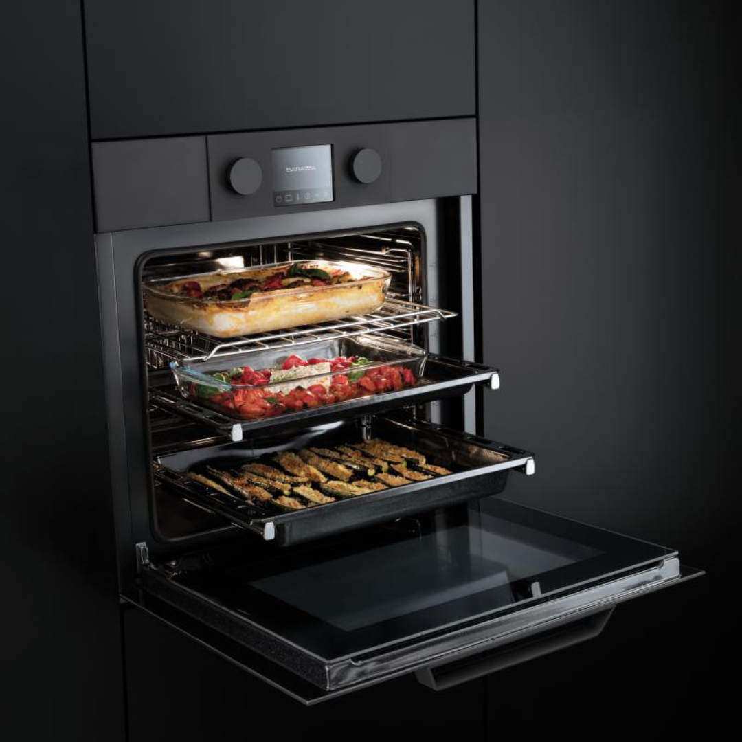 Barazza 1FEVGMC forno ICON GLASS incasso microonde combinato compatto –  EldomCasa