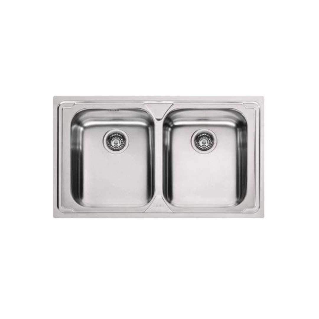 Lavello Franke Logica da incasso acciaio 86 x 50 cm LLX 620-L - 101.0153.292 - EldomCasa